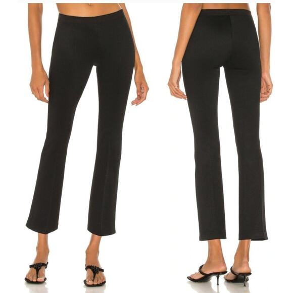 Helmut Lang Womens Black Cropped Flared Pants Small - Picture 1 of 6